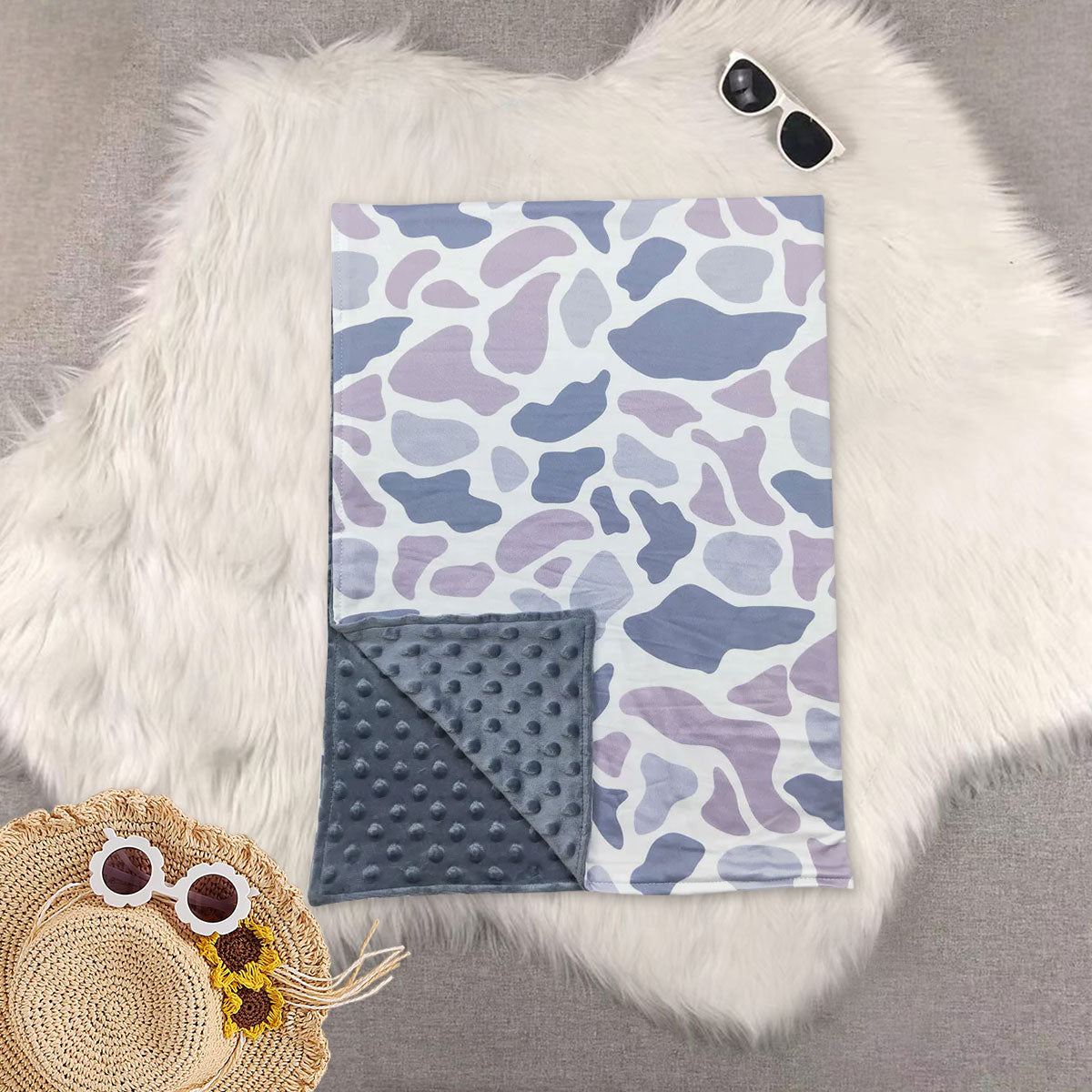 RTS NO MOQ Sibling baby kids Summer duck camouflage baby blankets