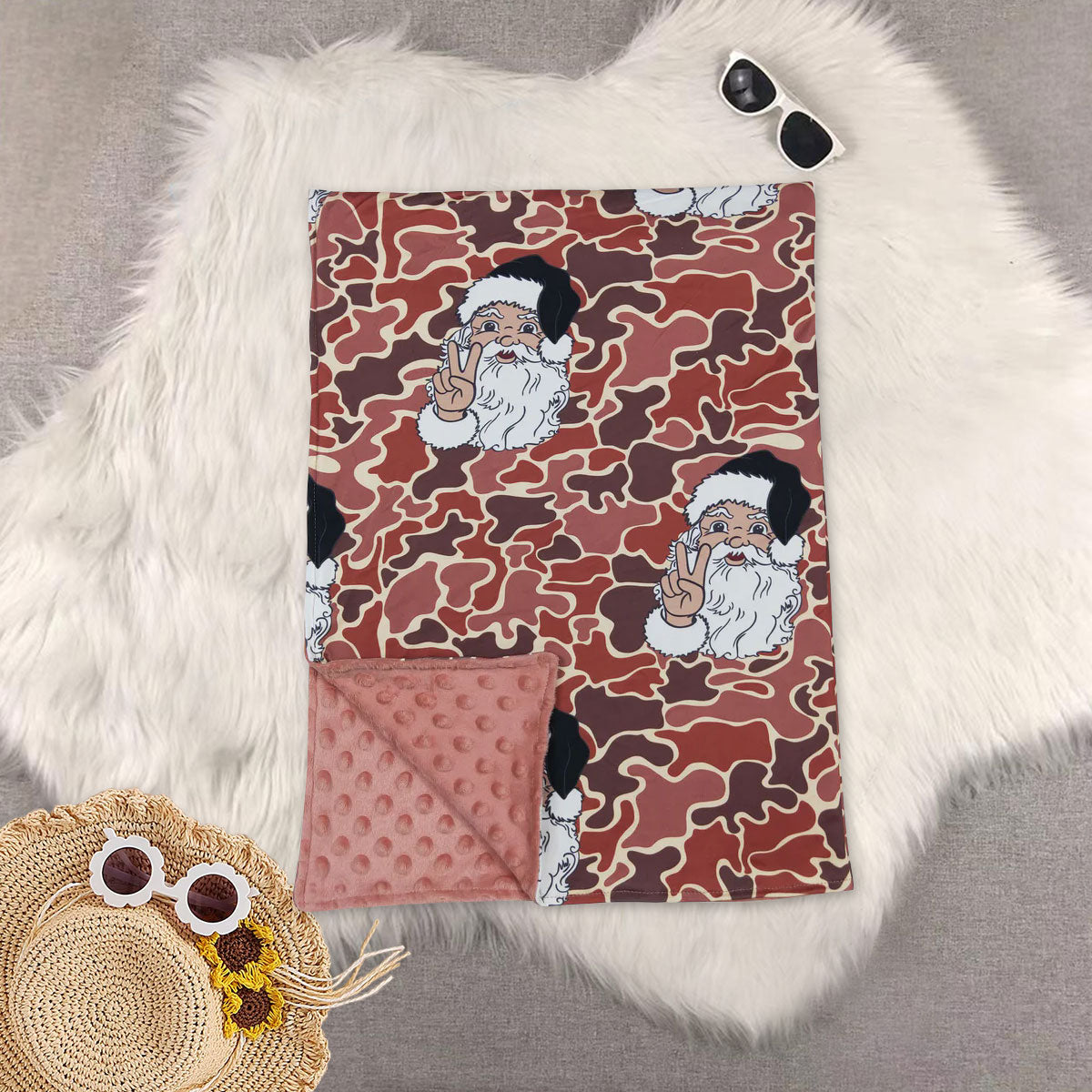 RTS NO MOQ Sibling baby kids newborn Summer duck bow camouflage baby blankets