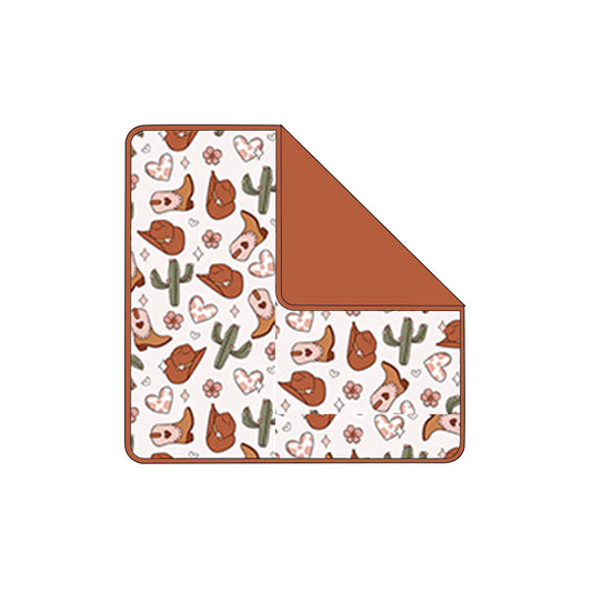 (Pre Order) No moq pre-order baby kid summer love boot hat floral newborn blanket-25.12.1