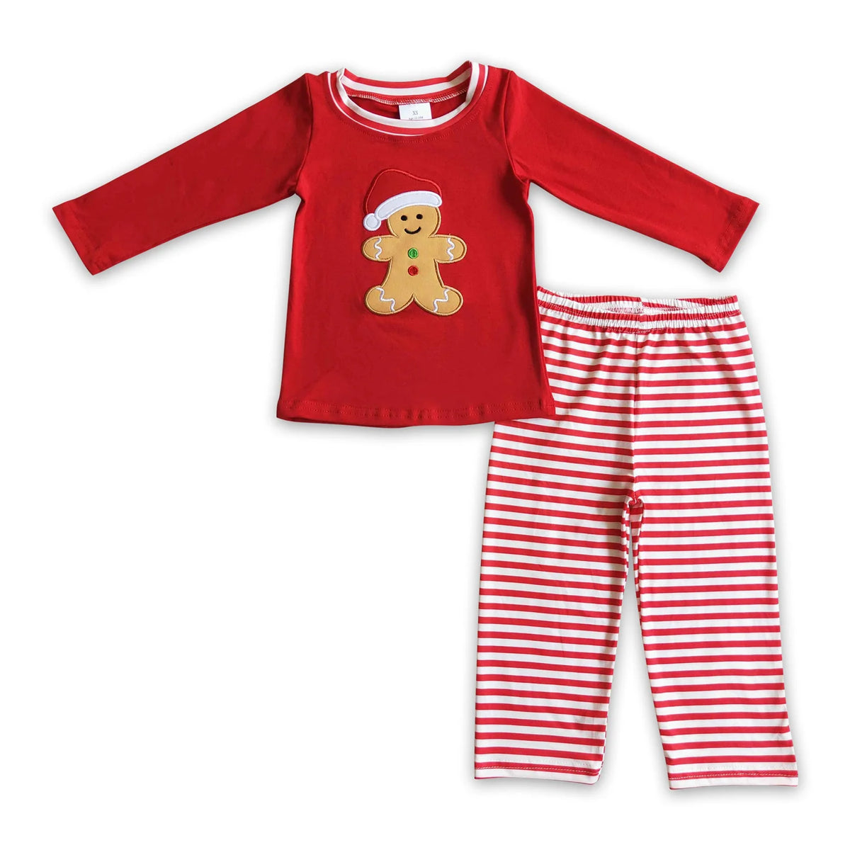 RTS NO MOQ Sibling Baby girls clothes Embroidery Christmas long-sleeved trousers suit & rompers