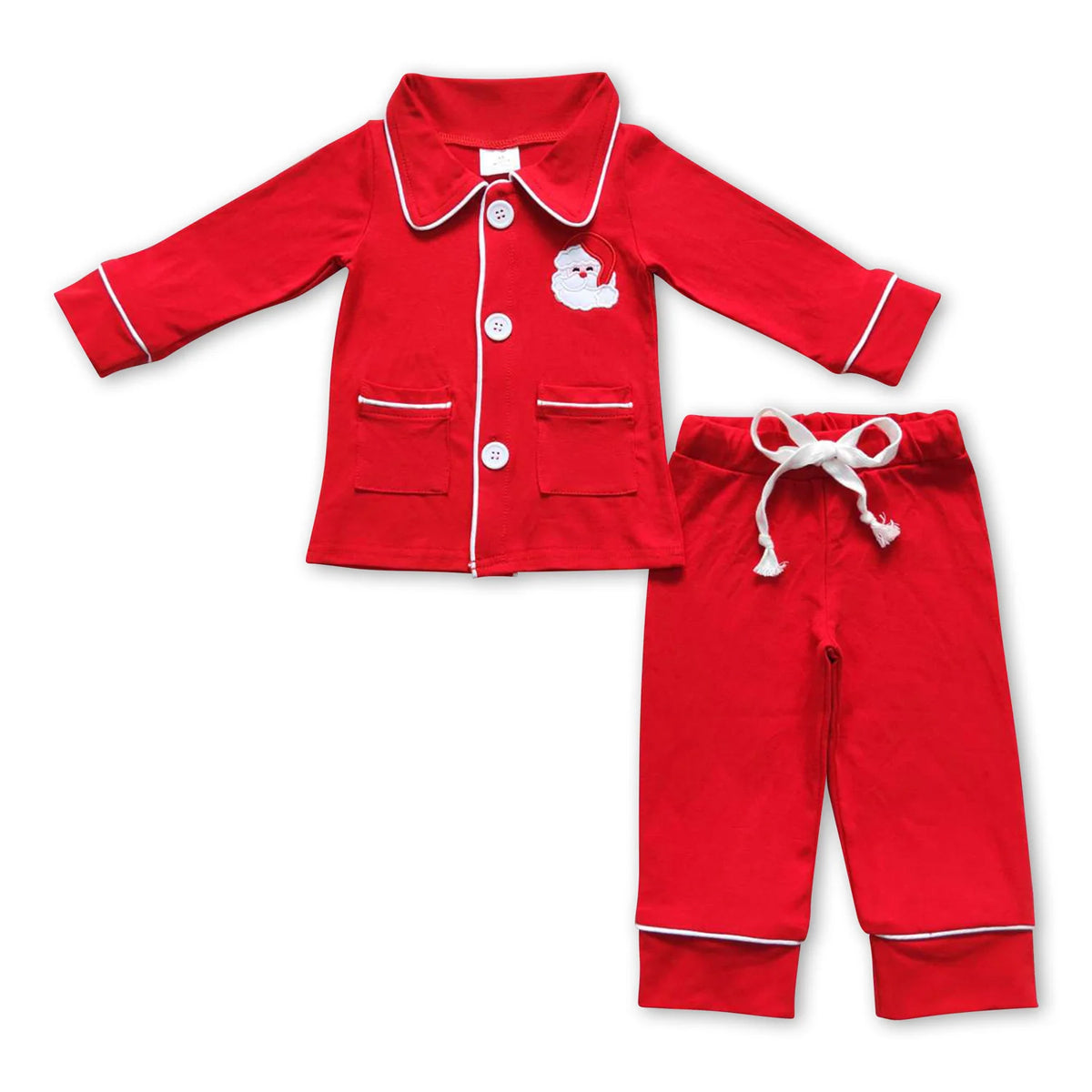 RTS NO MOQ Sibling baby girls baby boys clothes Christmas long-sleeved trousers suit & romper