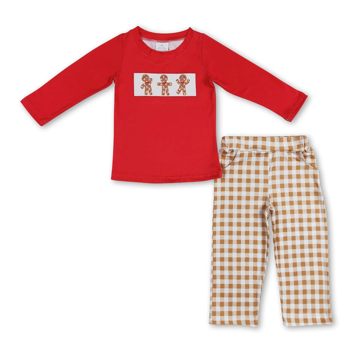 RTS NO MOQ baby boys clothes Christmas long sleeve set top Clothes Sets