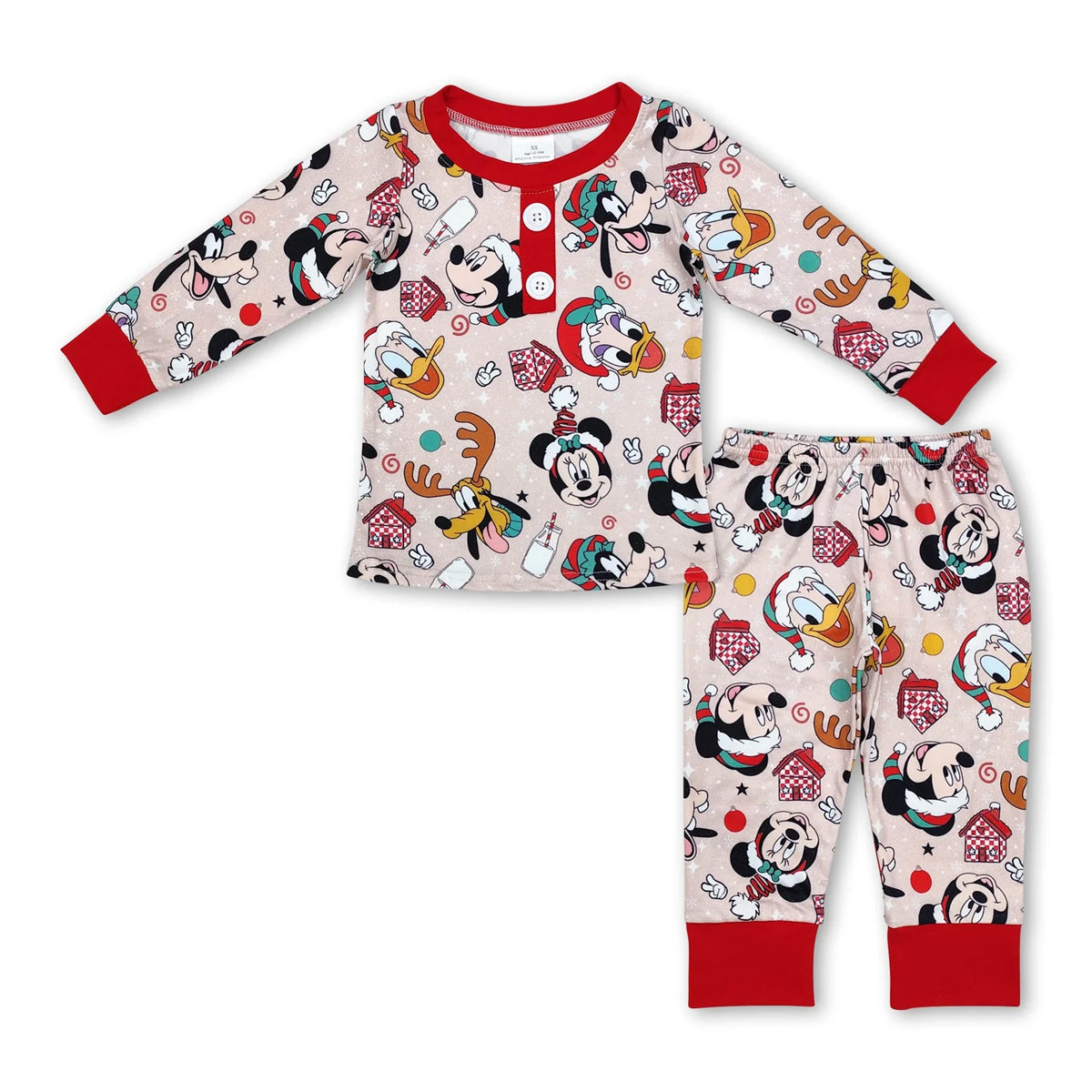 RTS NO MOQ Sibling Baby girls boy clothes Christmas cartoon long-sleeved trousers suit & rompers