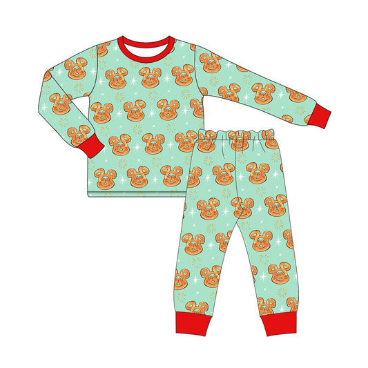 NO MOQ sales BLP0732 pre-order baby boys clothes mickey head long sleeve pants sets -2024.8.7