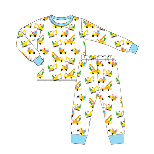 NO MOQ sales BLP0756 pre-order baby boys clothes blue long sleeve pants sets -2024.8.12