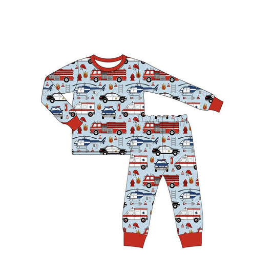 NO MOQ sales BLP1115 Pre-order baby boys clothes long sleeve pants sets-2025.6.12