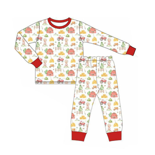 NO MOQ sales BLP1118 Pre-order baby boys clothes long sleeve pants sets-2025.6.12