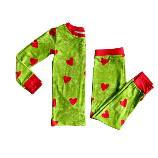 (Pre Order) No moq BLP1175 Pre-order baby boy clothes green long sleeve pants sets-2025.7.14
