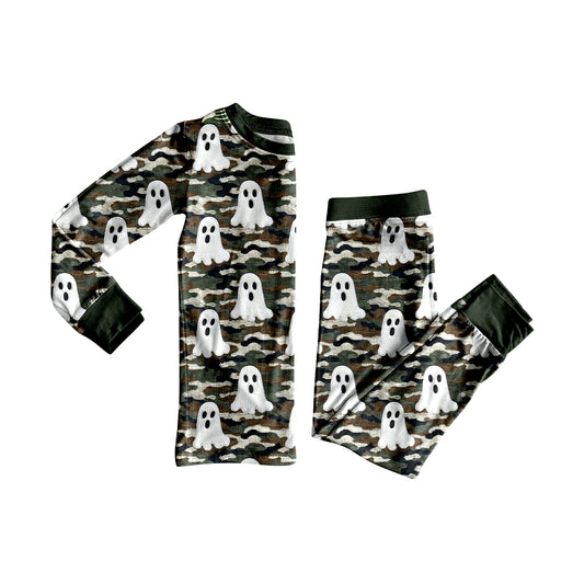 (Pre Order) No moq BLP1185 Pre-order baby boy clothes camouflage ghost long sleeve pants sets-2025.7.18