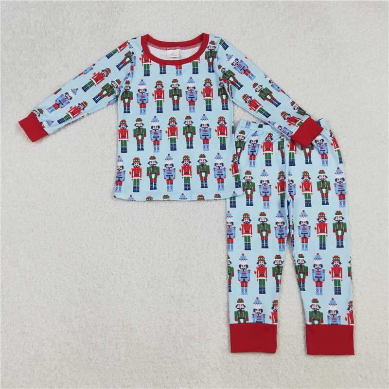 RTS Sibling baby girls boy clothes Christmas cartoon long Sleeve pants set and dress and rompers