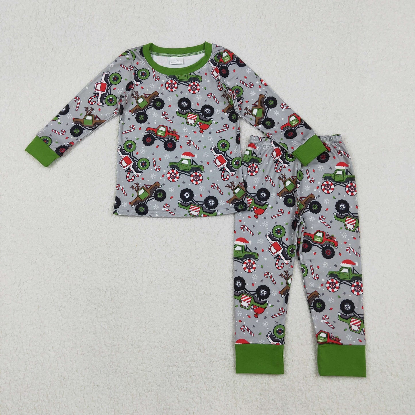 RTS NO MOQ Sibling Baby boys clothes Christmas long-sleeved trousers suit & rompers