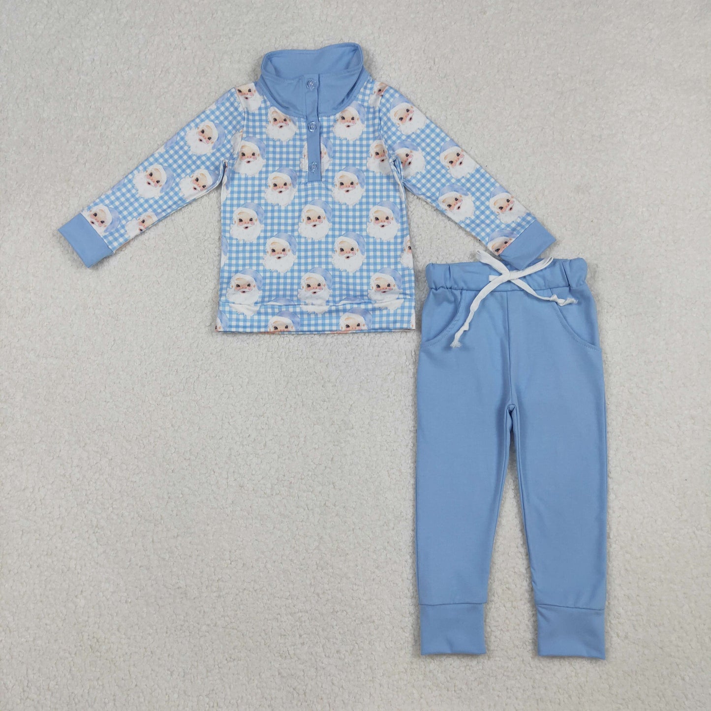 RTS NO MOQ Sibling Baby boy girl clothes Christmas long-sleeved trousers pajamas suits