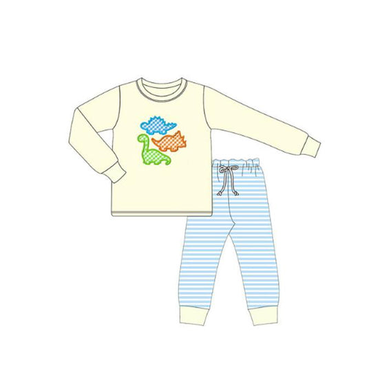 (Pre Order) No moq BLP1349 Pre-order baby boy clothes long sleeve pants sets-2025.10.20