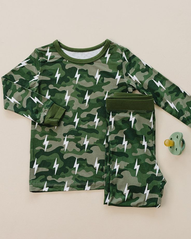 (Pre Order) No moq BLP1385 Pre-order baby boy clothes camouflage green long sleeve pants sets-2025.11.10