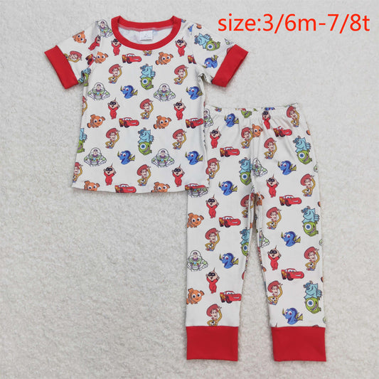 BSPO0322 toy story toy story beige short-sleeved trousers pajama set