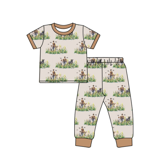 NO MOQ sales BSPO0510 Pre-order baby boys clothes short sleeve pants sets -2024.10.15