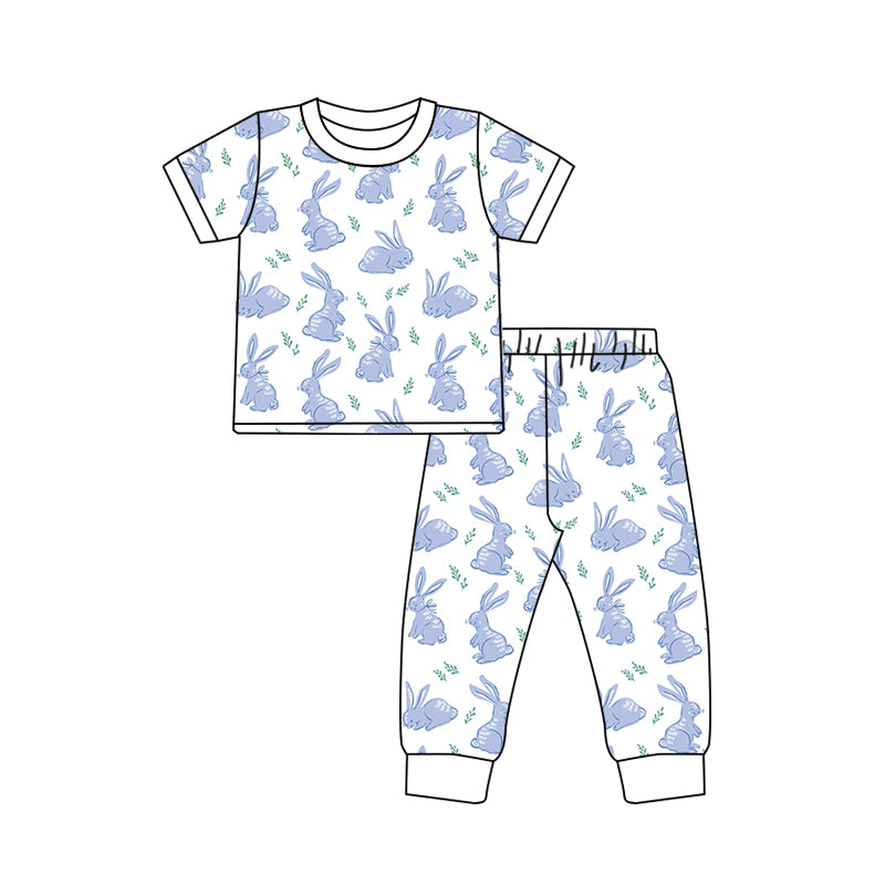 NO MOQ sales BSPO0556 Pre-order baby boys clothes easter short sleeve pants sets -2024.12.27