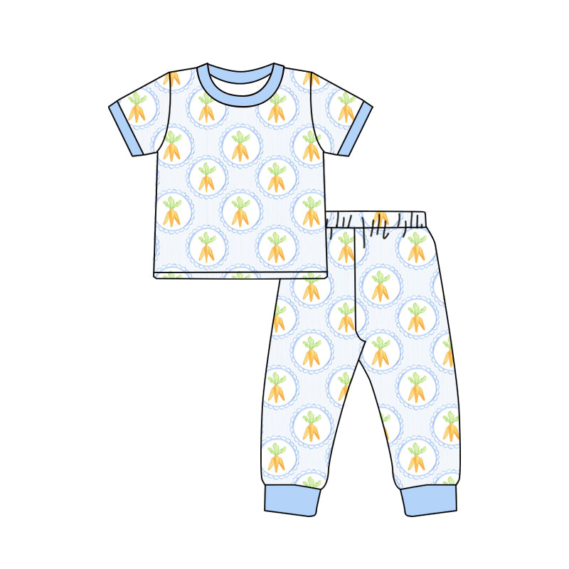 NO MOQ sales BSPO0558 Pre-order baby boys clothes easter short sleeve pants sets -2025.1.10