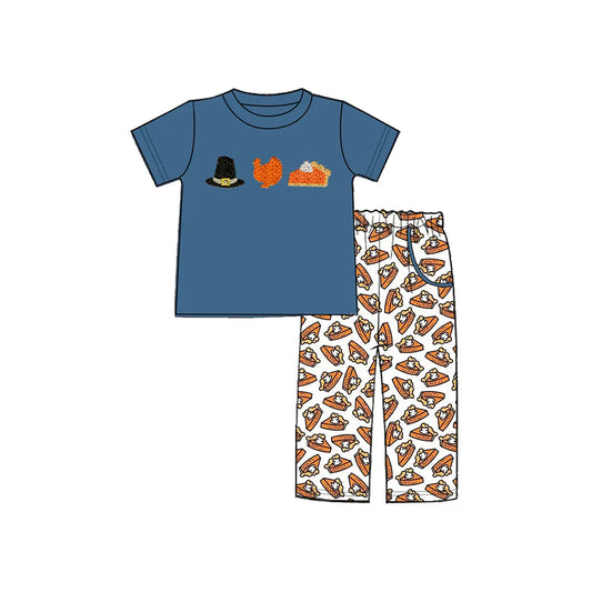 NO MOQ sales BSPO0573 Pre-order baby boy clothes short sleeve pants sets -2025.5.14