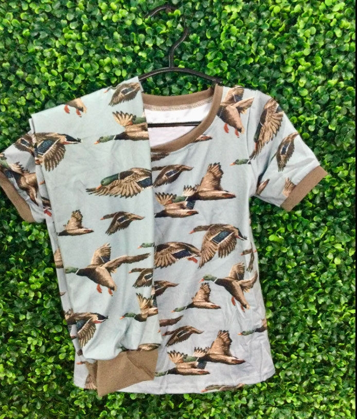 (Pre Order) No moq BSPO0618 Pre-order baby boy clothes camouflage short sleeve pants sets -2025.10.21