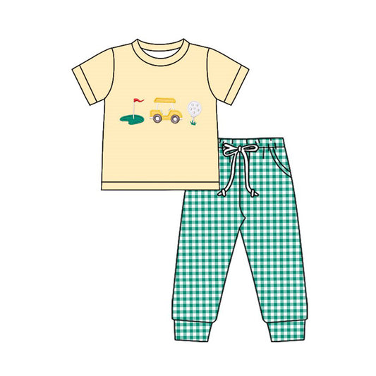 (Pre Order) No moq BSPO0641 Pre-order baby boy clothes short sleeve pants sets-2025.11.15