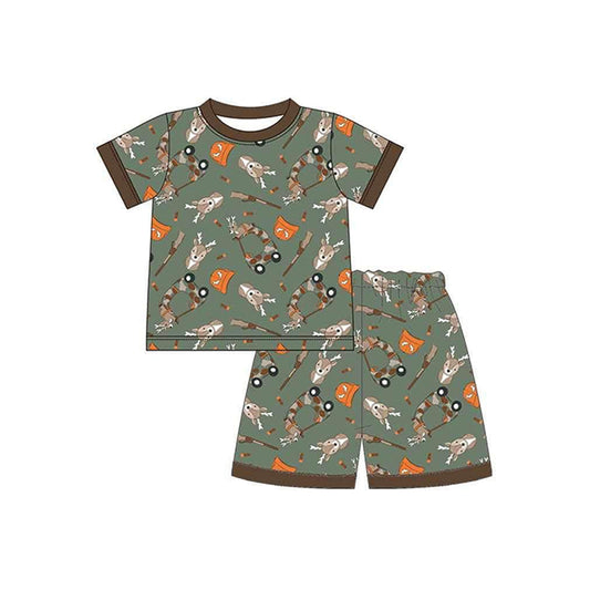 no moq BSSO1113 PRE-ORDER baby boy clothes deer short sleeve shorts set-2024.11.16