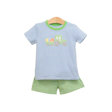 no moq BSSO1122 PRE-ORDER baby boy clothes short sleeve shorts set-2024.11.18