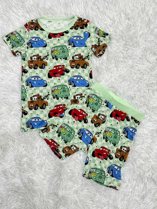 no moq BSSO1164 PRE-ORDER baby boy clothes cartoon short sleeve shorts set-2024.12.2