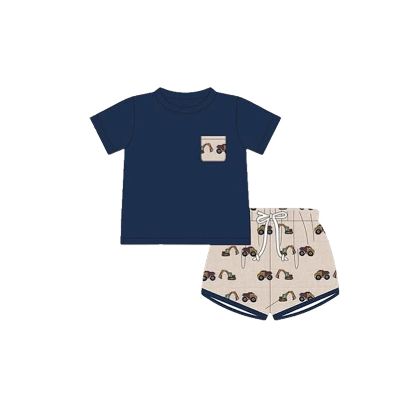 no moq PRE-ORDER baby boy clothes short sleeve shorts set and romper -2025.2.21