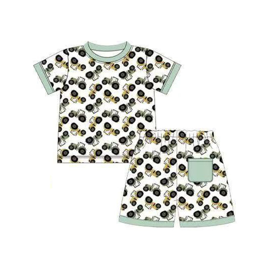 (Pre Order) No moq BSSO1654 Pre-order baby boy clothes short sleeve shorts sets-2025.11.6