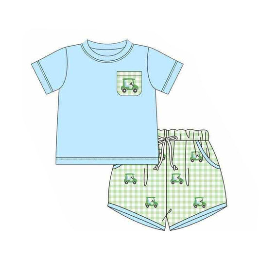 (Pre Order) No moq BSSO1672 Pre-order baby boy clothes short sleeve shorts sets-2025.11.13
