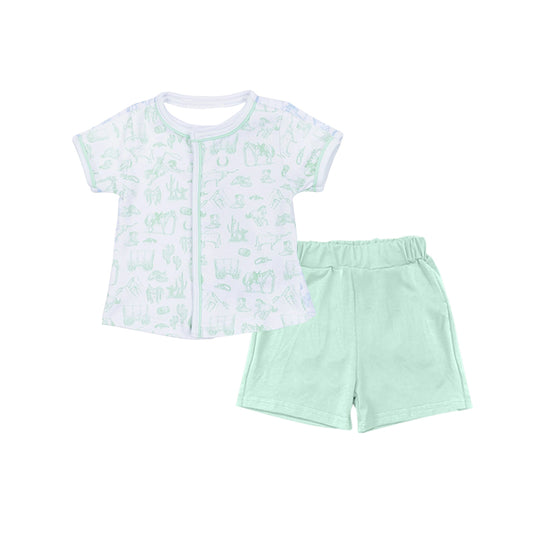(Pre Order) No moq BSSO1681 Pre-order baby boy clothes short sleeve shorts sets-2025.11.14