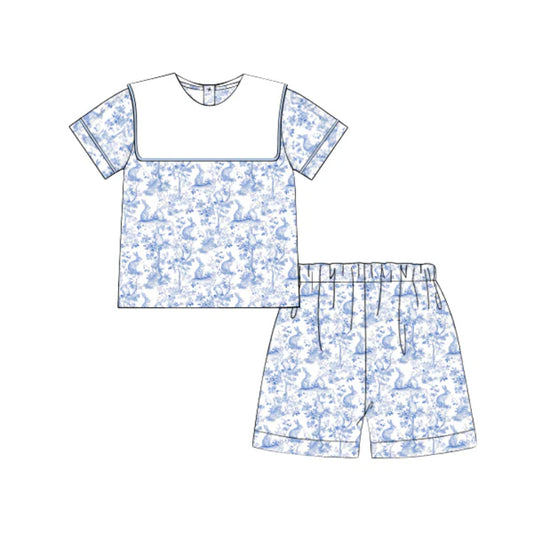 (Pre Order) No moq BSSO1694 Pre-order baby boy clothes short sleeve shorts sets-2025.11.14