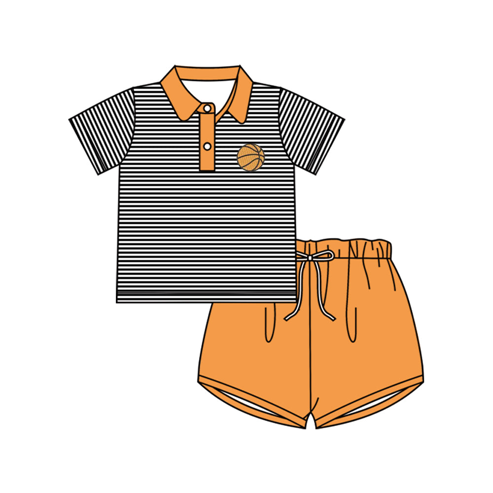 (Pre Order) No moq BSSO1700 Pre-order baby boy clothes short sleeve shorts sets-2025.11.17