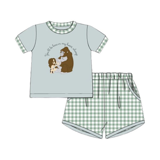 (Pre Order) No moq BSSO1702 Pre-order baby boy clothes short sleeve shorts sets-2025.11.18