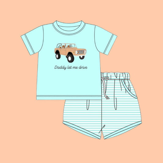 (Pre Order) No moq BSSO1704 Pre-order baby boy clothes short sleeve shorts sets-2025.11.18