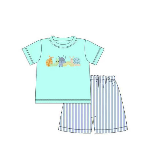 (Pre Order) No moq BSSO1733 Pre-order baby boy clothes short sleeve shorts sets-2025.11.24