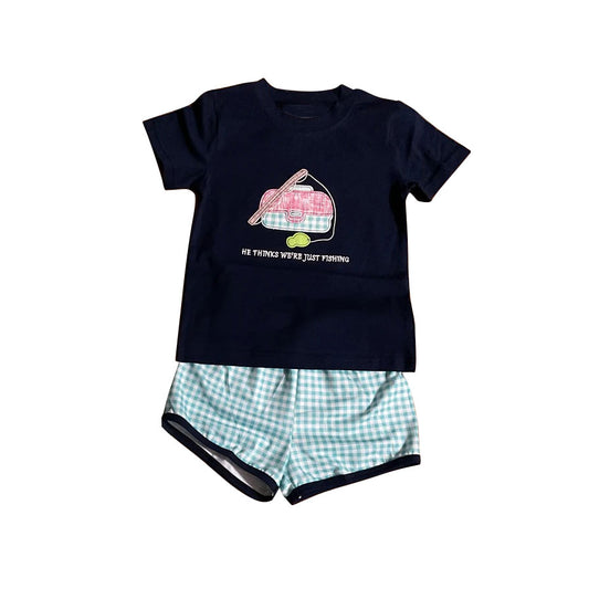 (Pre Order) No moq Pre-order baby boy clothes short sleeve shorts sets-2025.11.27