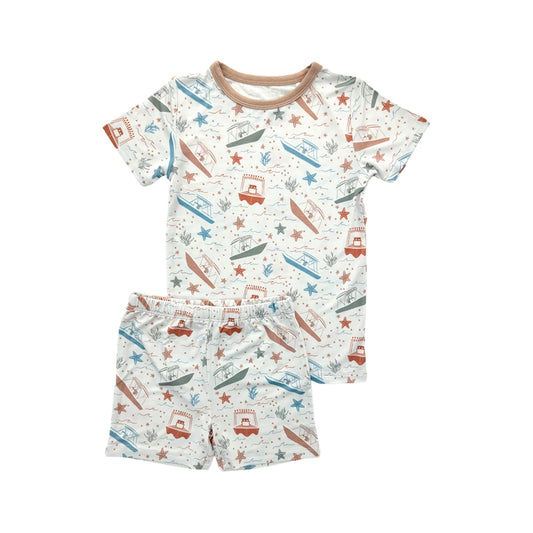 (Pre Order) No moq BSSO1904 Pre-order baby boy clothes short sleeve shorts sets-2026.1.19