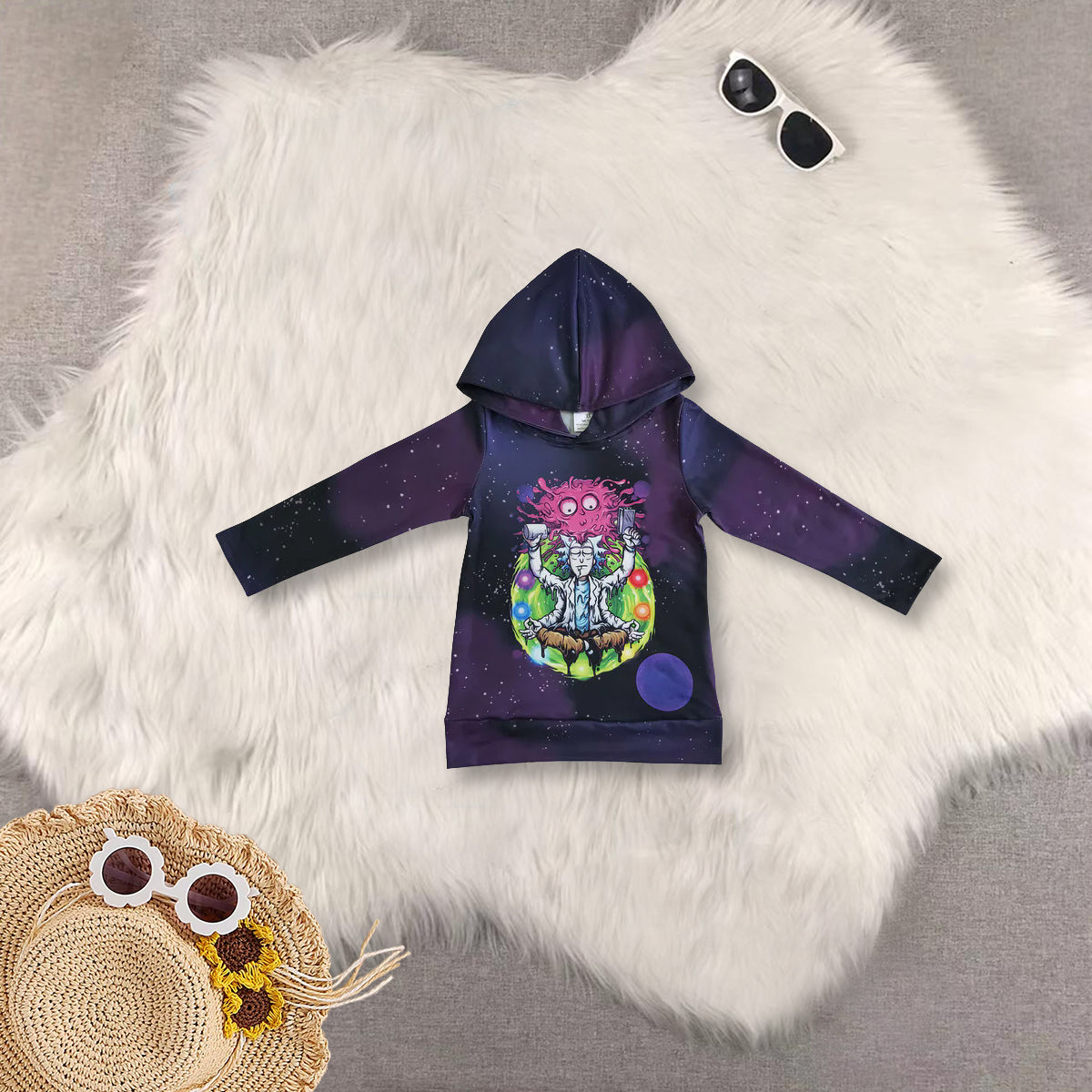 RTS NO MOQ Sibling baby boy girl clothes hooded long sleeved tops