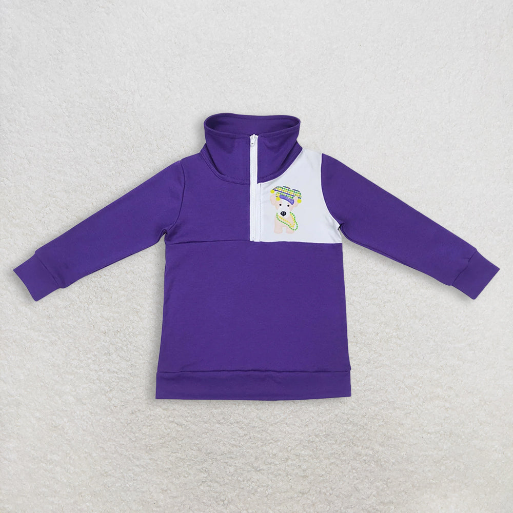 RTS NO MOQ Sibling Baby boy clothes Mardi Gras Outfit Set and top and pants