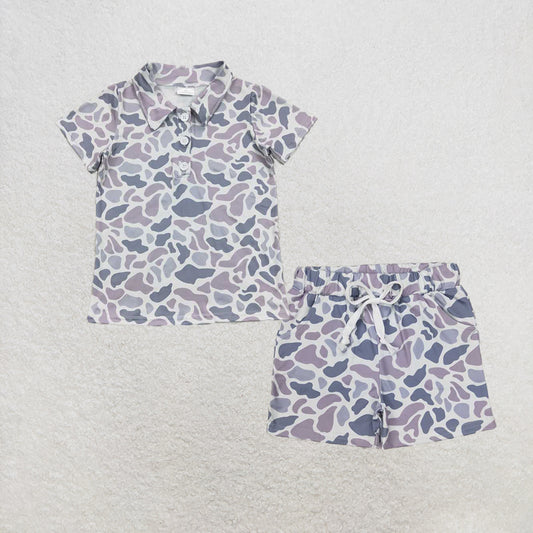 RTS NO MOQ baby boys clothes duck Short Sleeve Suit  & Top and shorts