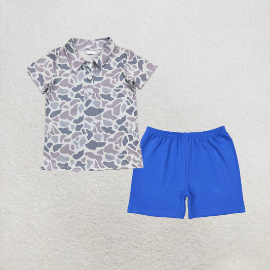 RTS NO MOQ baby boys clothes fishing Short Sleeve Suit  & Top and shorts