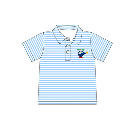 BT0688 pre-order baby boy clothes helicopter boy summer tshirt-2024.4.23
