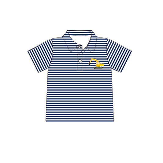 BT0690 pre-order baby boy clothes excavator boy summer tshirt-2024.4.23