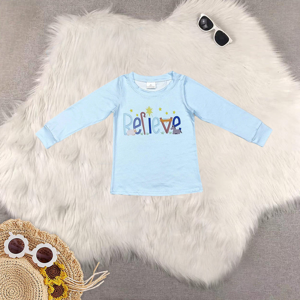 RTS NO MOQ Sibling Baby girls boys Christmas long-sleeved trousers suit & top