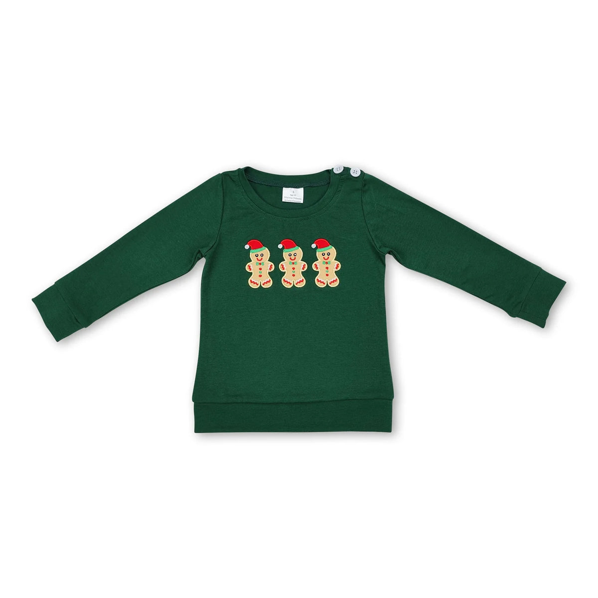 RTS NO MOQ Sibling Baby boy girl clothes Embroidery Christmas pullover long sleeve tops