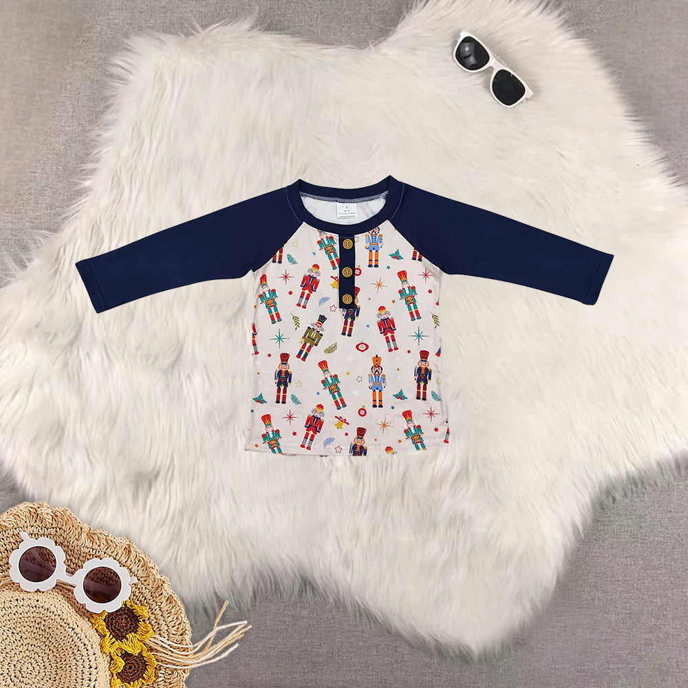 RTS NO MOQ Sibling Baby girls boys Christmas long-sleeved trousers suit & top