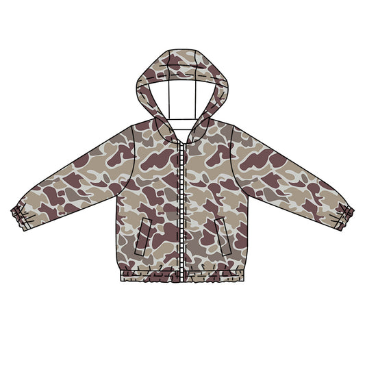 No moq BT1033 pre-order toddler boys clothes camouflage hooded long Sleeve Top 2024.10.9