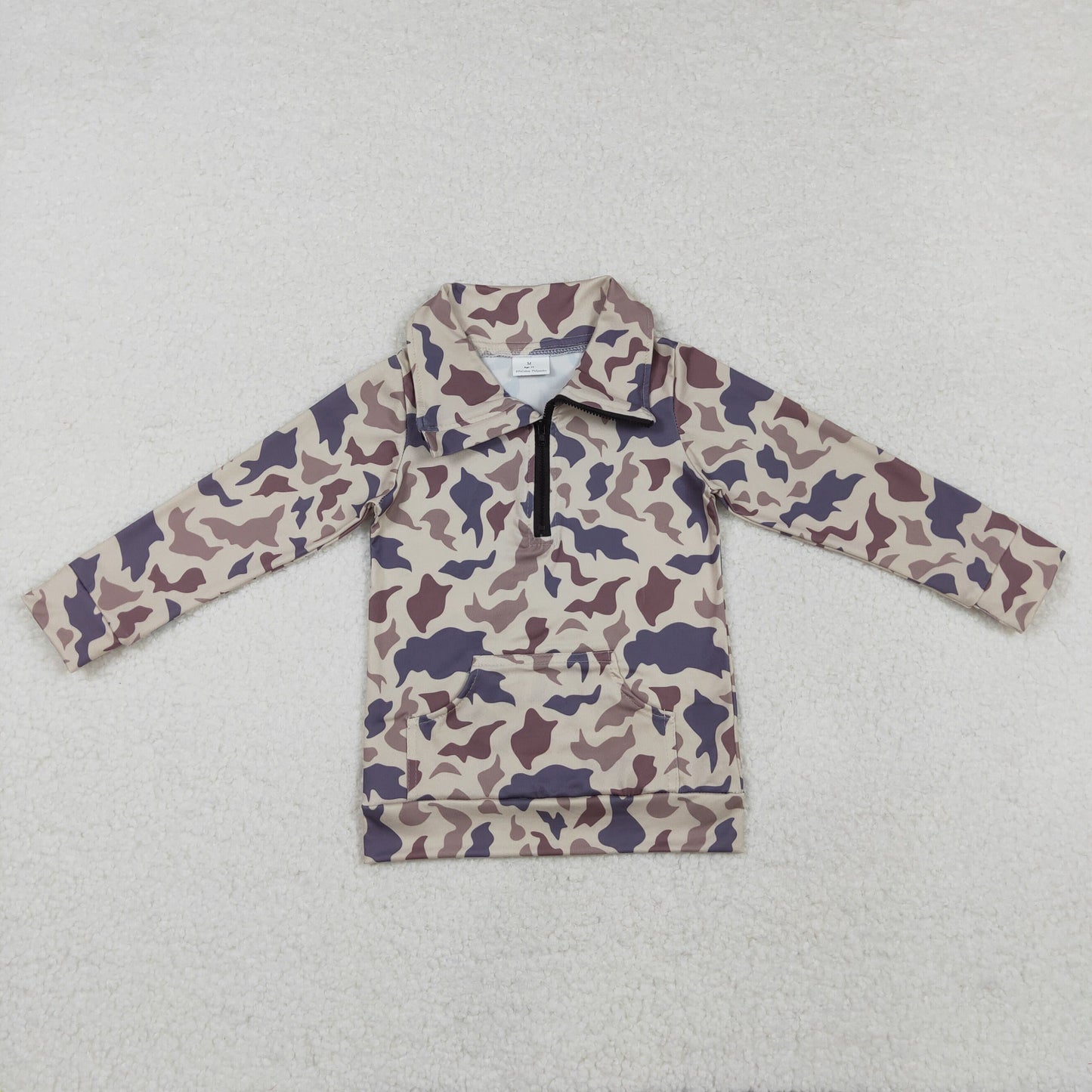 RTS NO MOQ Sibling Baby kid Camouflage pullover long sleeve tops